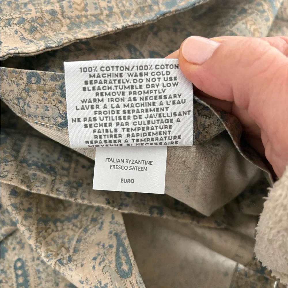 Restoration Hardware Italian Byzantine Fresco Sateen European Pillow Shams